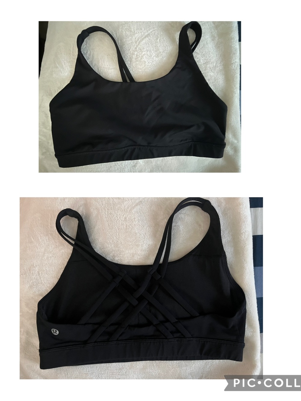 🍋 EUC Lululemon Energy B/C Cup Bra *Strapped- Black - Sz 10
